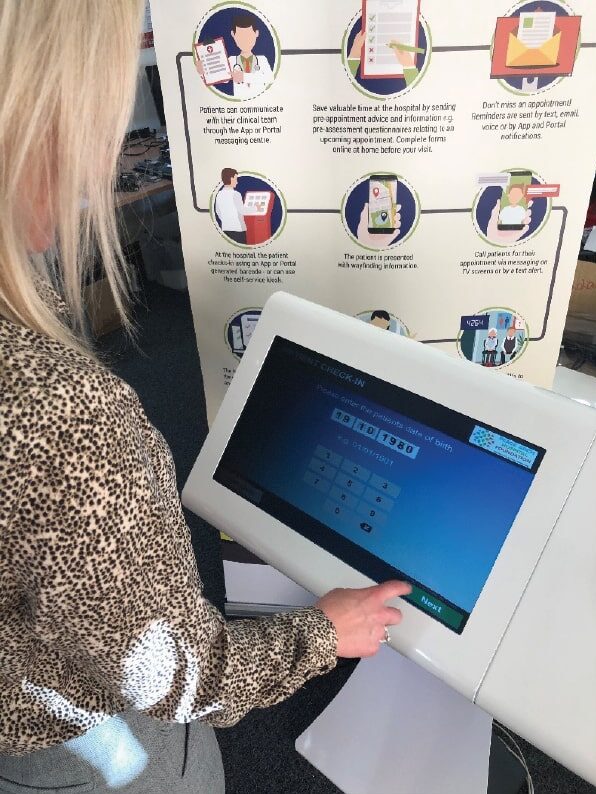 Savience self-service check-in kiosk